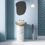 bagno blu azzurro