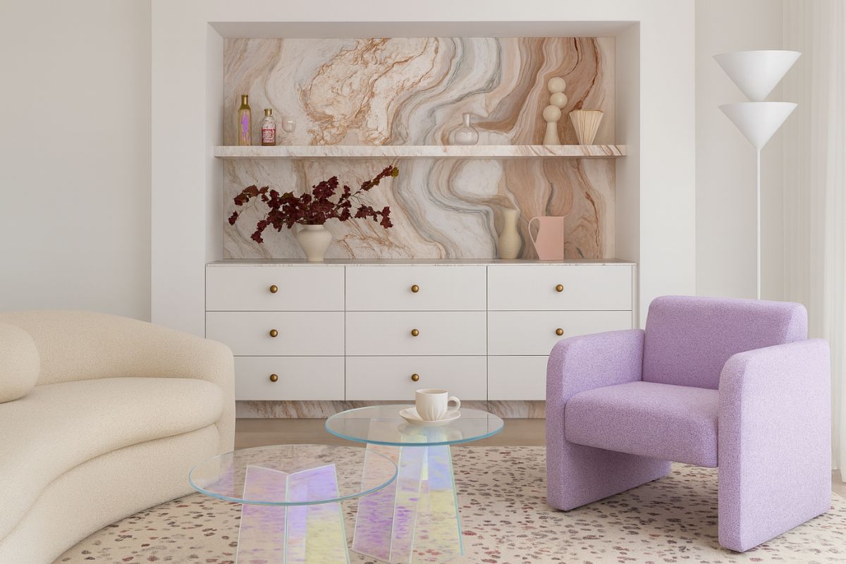Arredare con il colore lilla interior design progetto