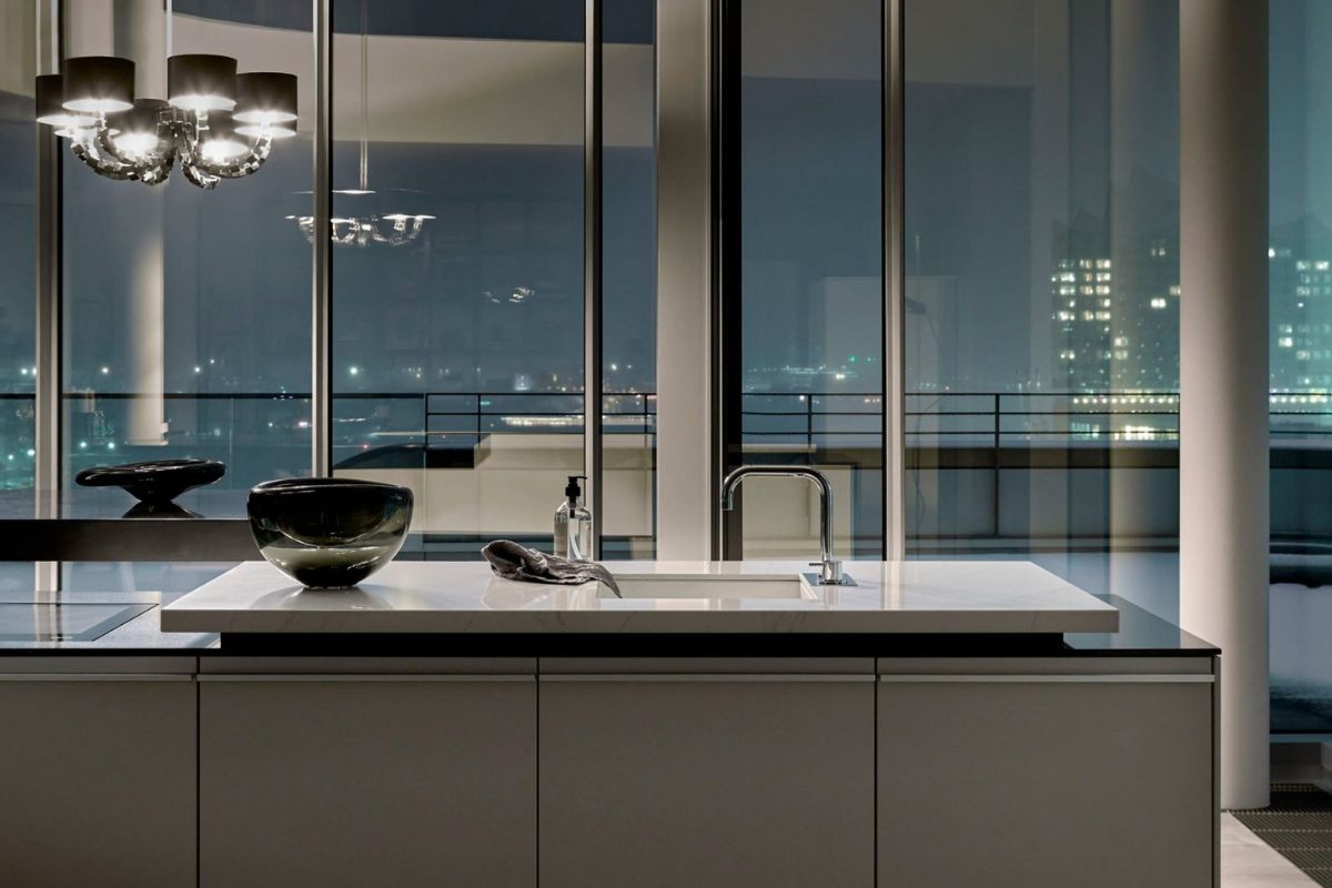 Poggenpohl cucina acciaio moderna