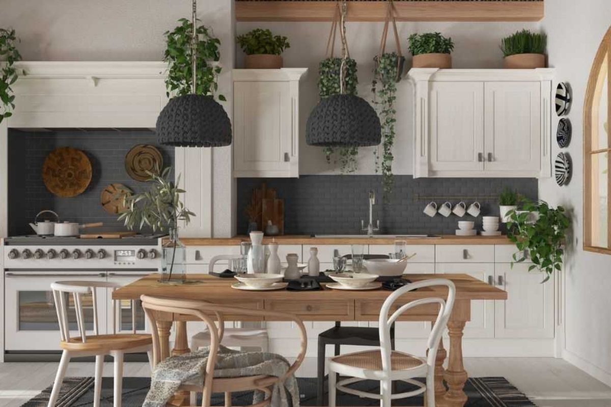cucina boho chic