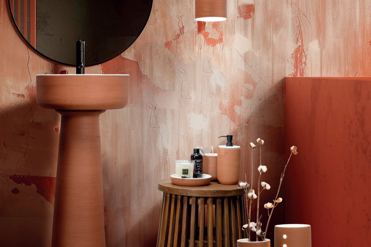 Colori pareti 2026 tendenze parete rosso terracotta