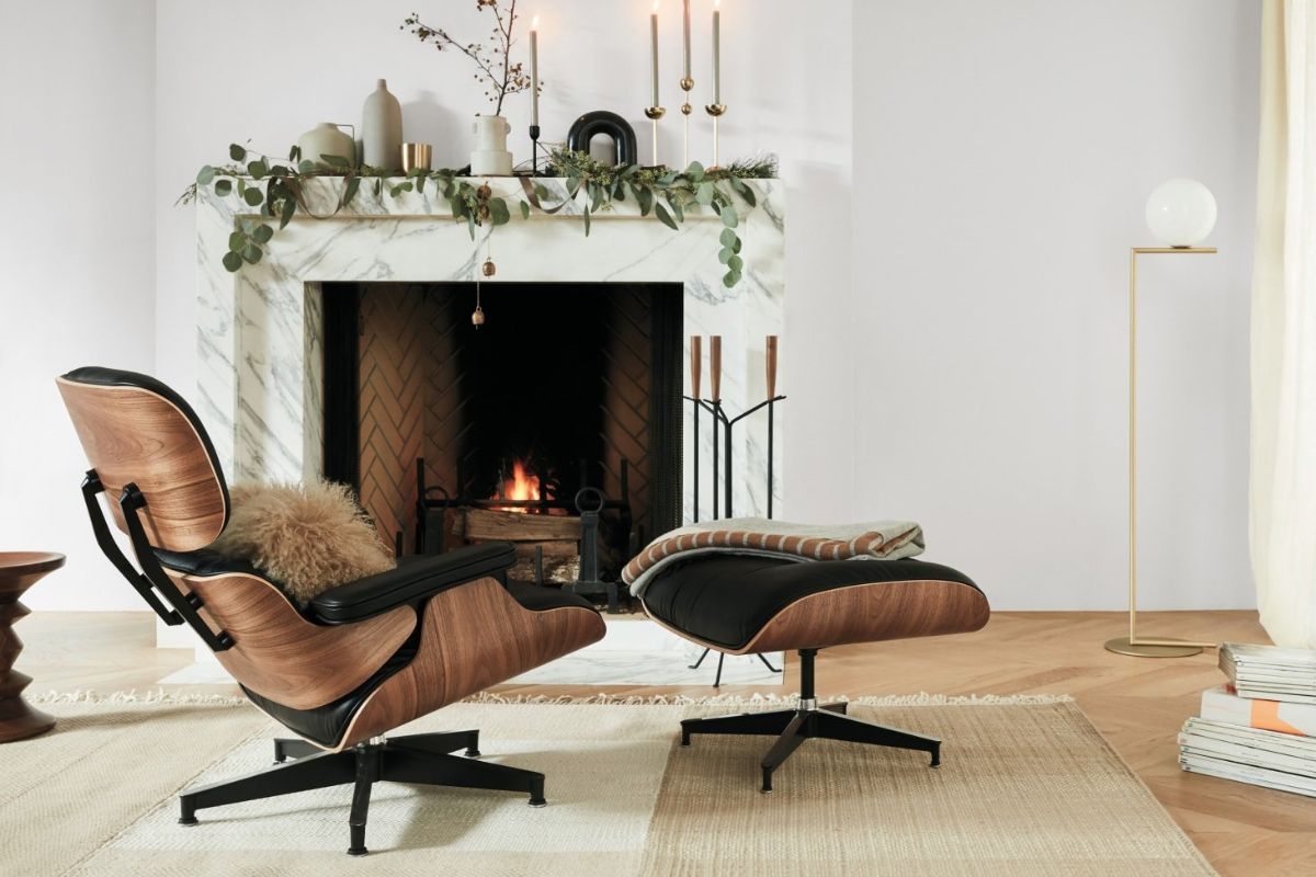 Poltroncine di design famose Eames Lounge Chair & Ottoman (1956) – Charles & Ray Eames