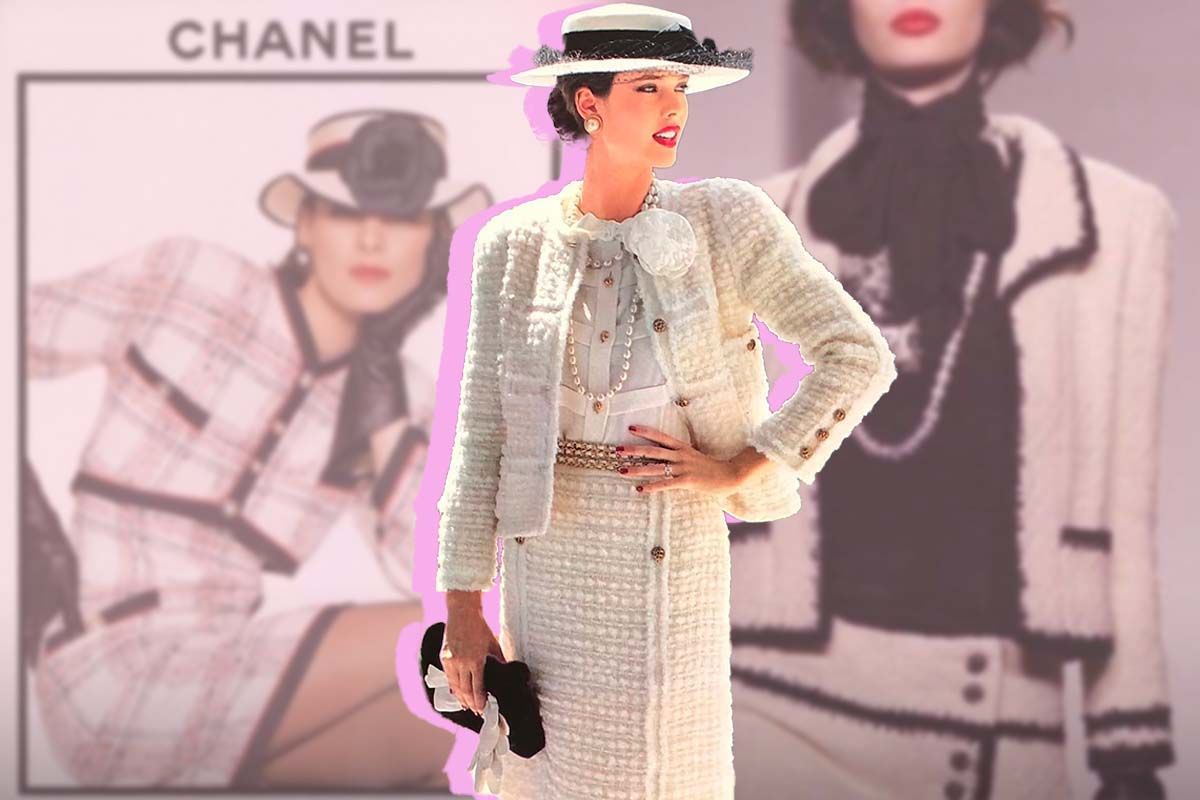 Tessuto Bouclé tailleur coco chanel