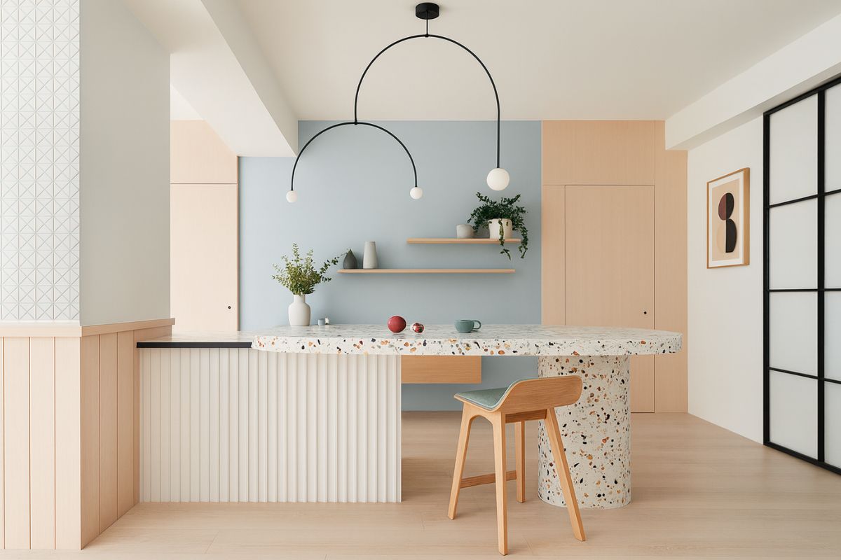 arredare la cucina con i colori pastello