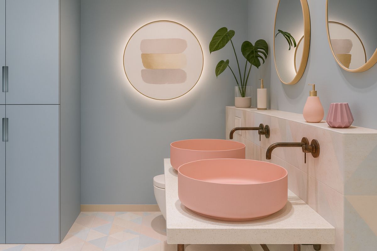 bagno colori pastello