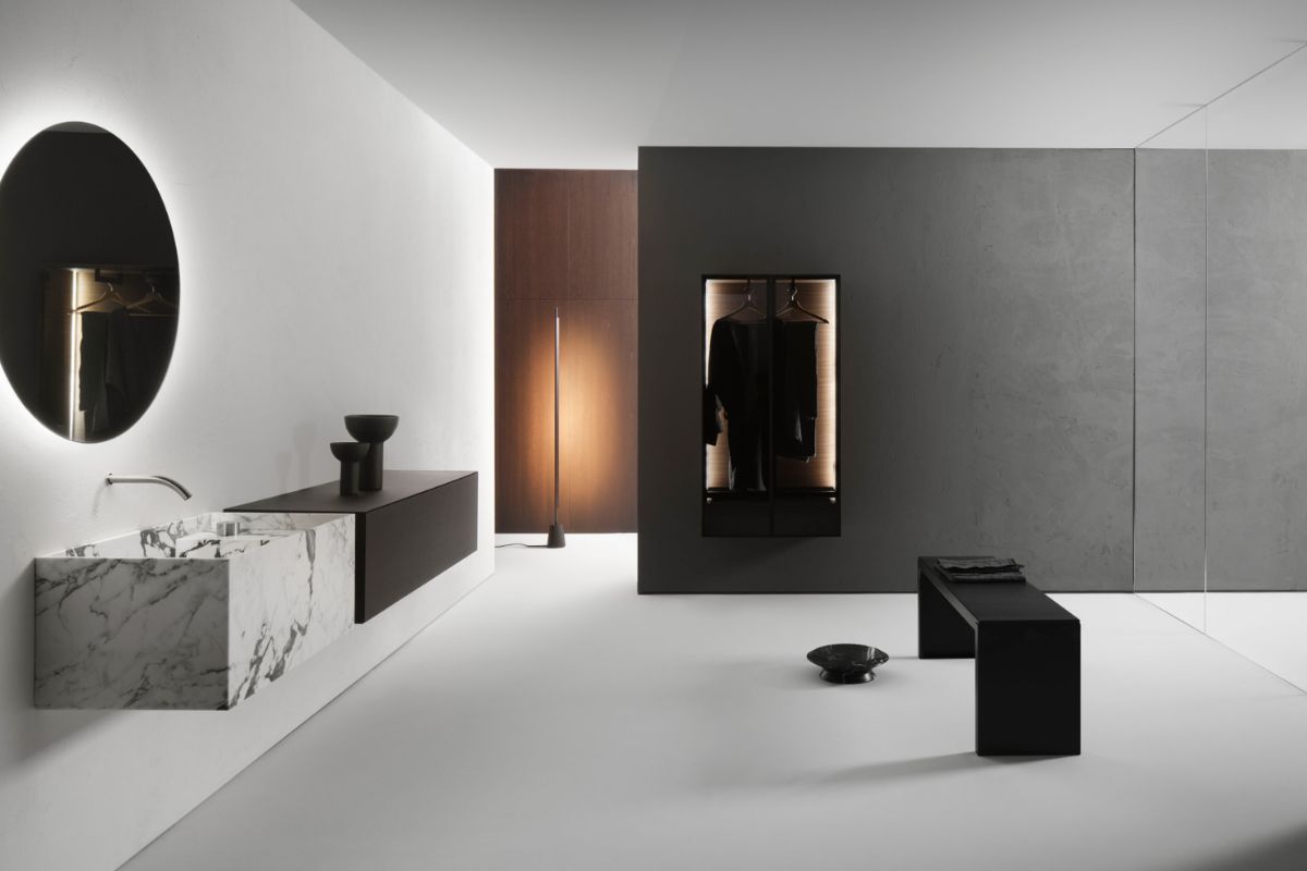 bagno falper illuminazione scenografica