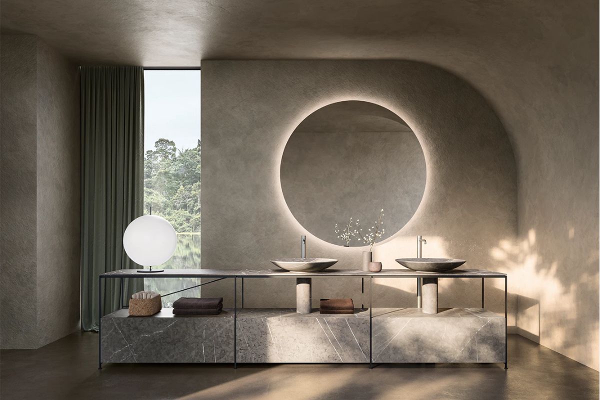 boffi bagno di design doppio lavabo