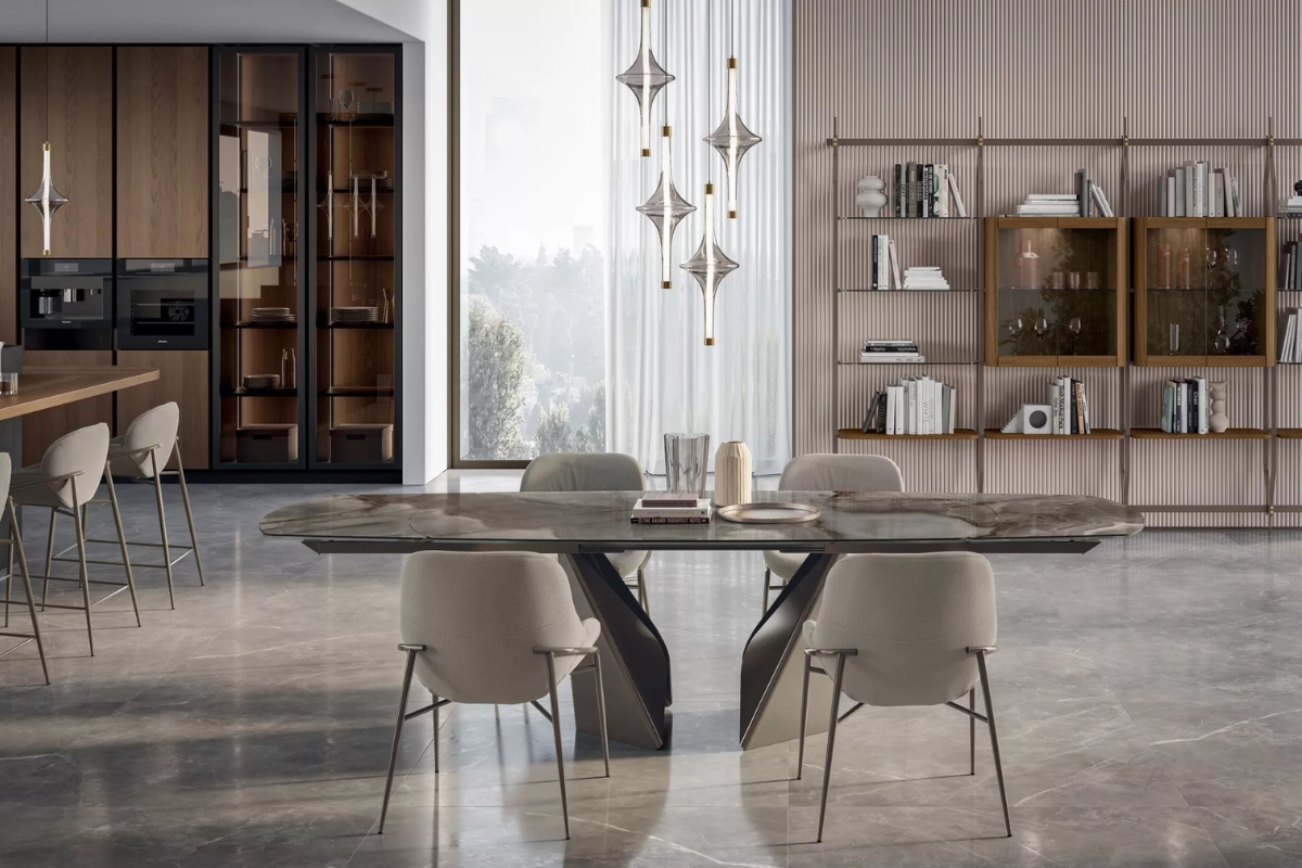 tavolo kaleido bontempi casa design made in italy