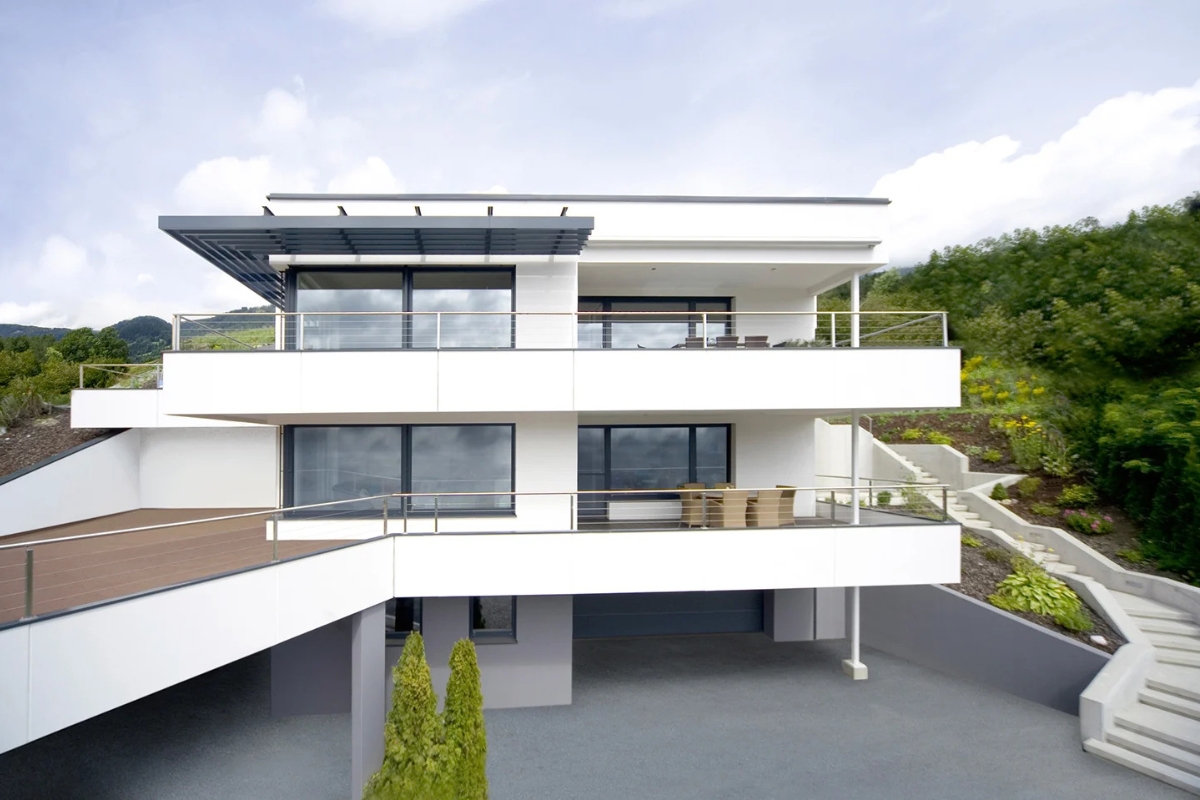 finestre in pvc internorm per villetta