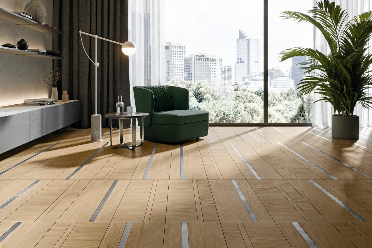 Foglie d'oro pavimenti in legno di lusso Made in Italy
