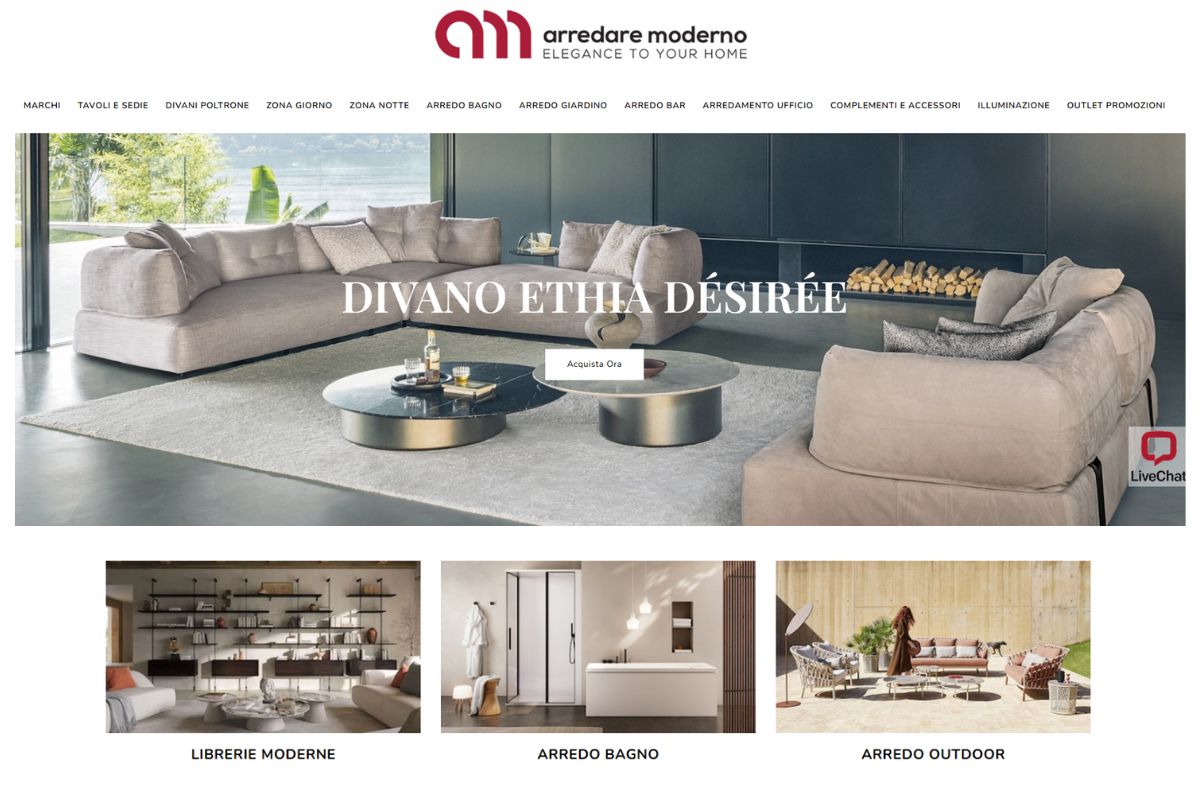 miglio ecommerce arredamento - arredamoderno.com