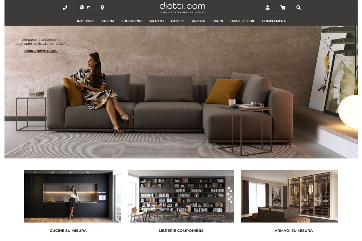 miglio ecommerce arredamento - diotti.com