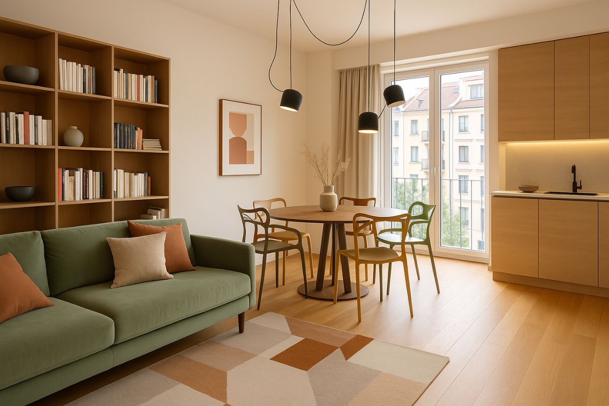 progetto casa 70 metri quadri Warm Urban