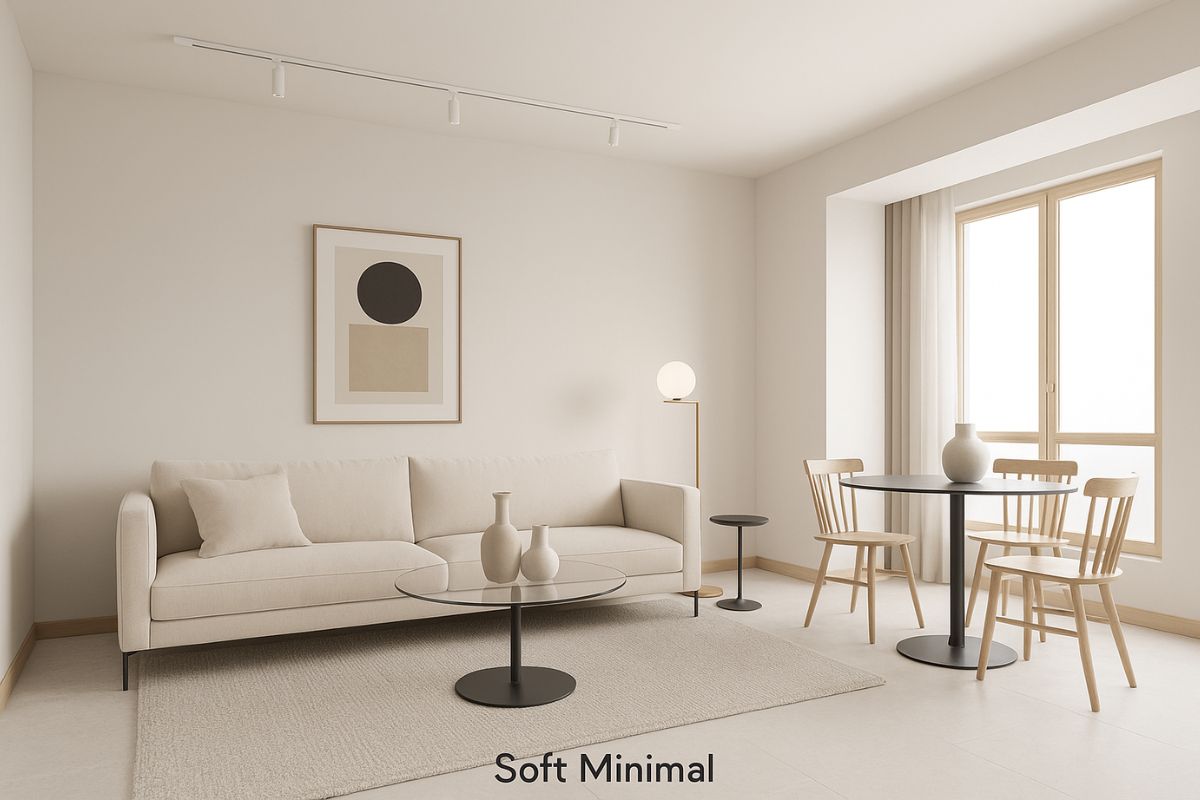 progetto casa 70 metri quadri soft minimal