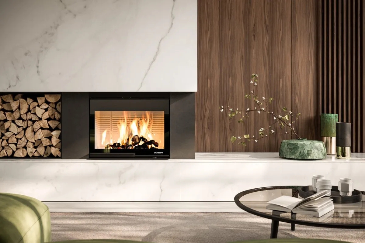 termocamino palazzetti design italiano riscaldamento sostenibile