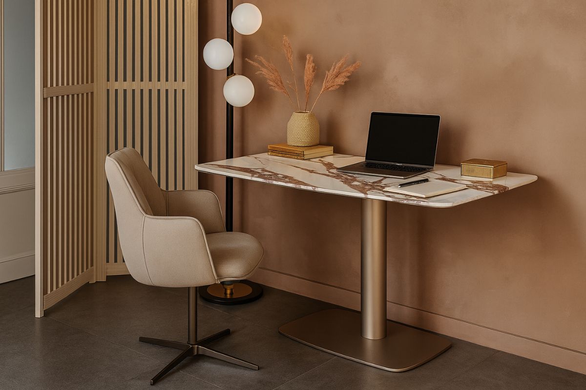 ufficio design colori pastello