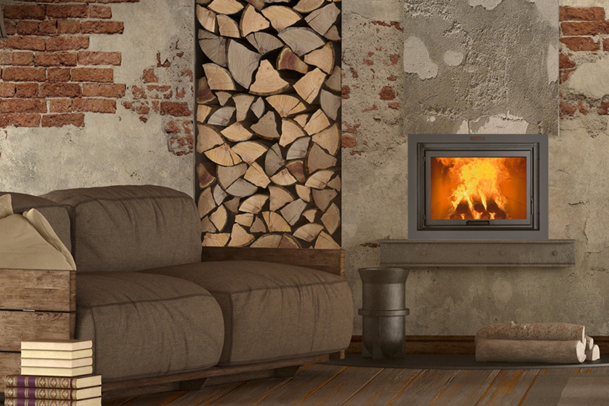 termocamino vulcano legna ariano irpino design tradizionale