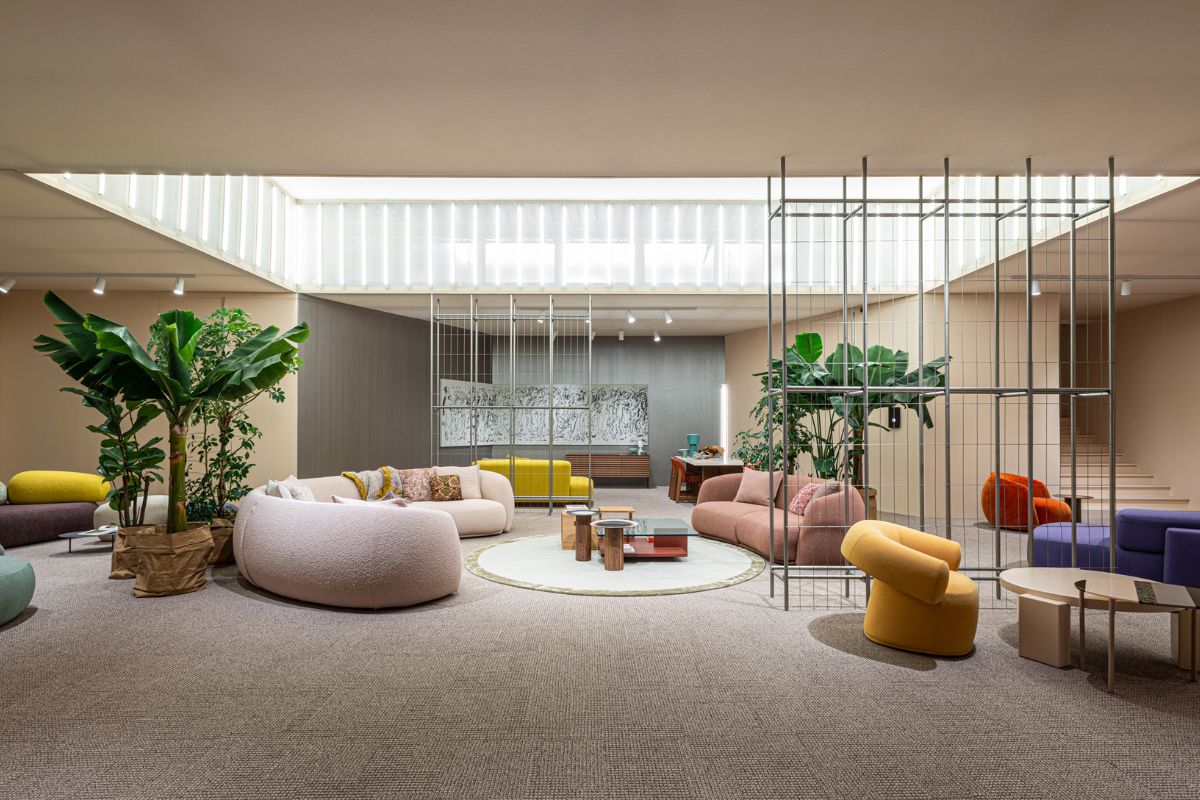 Moroso tactile fabrics living room