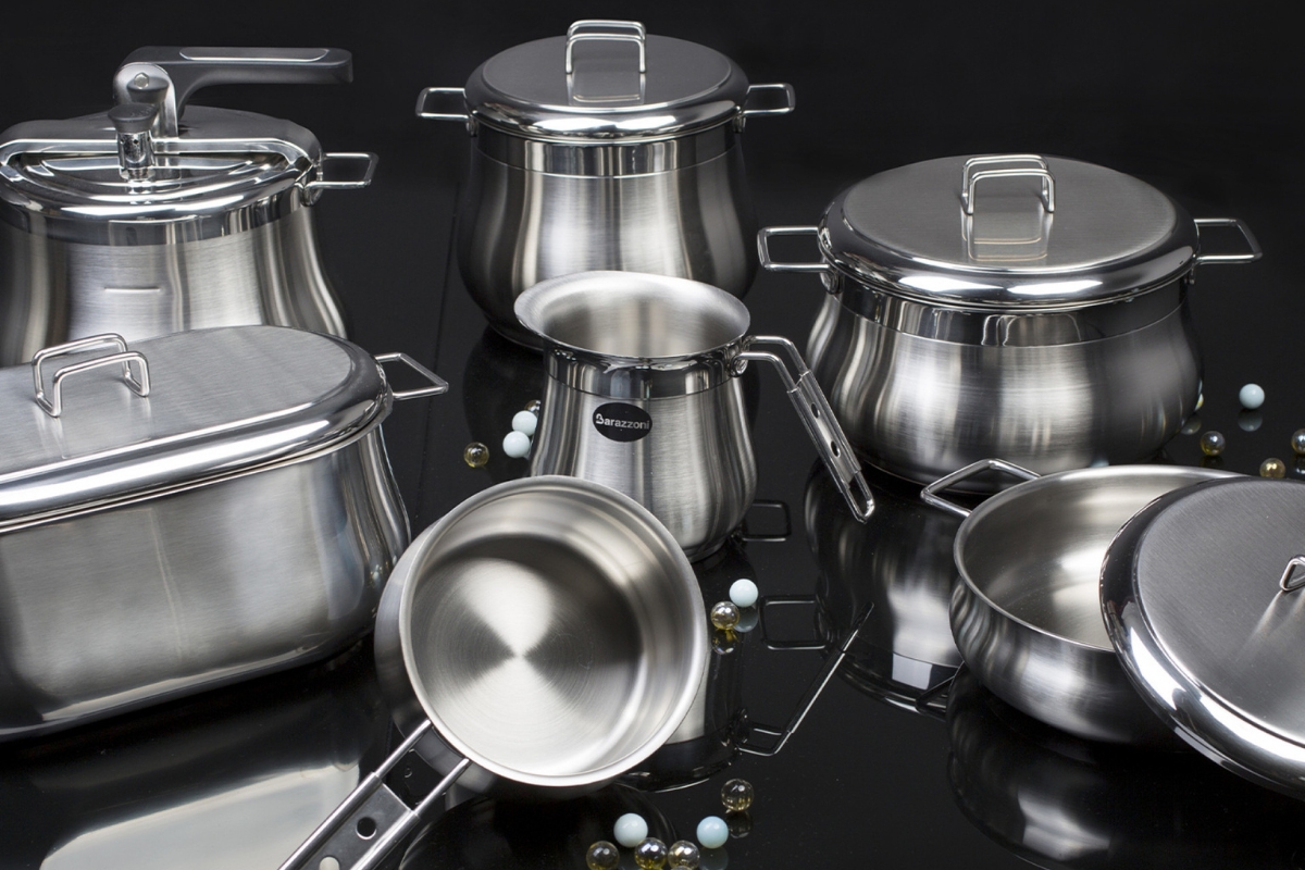 barazzoni pentole acciaio inox design italiano