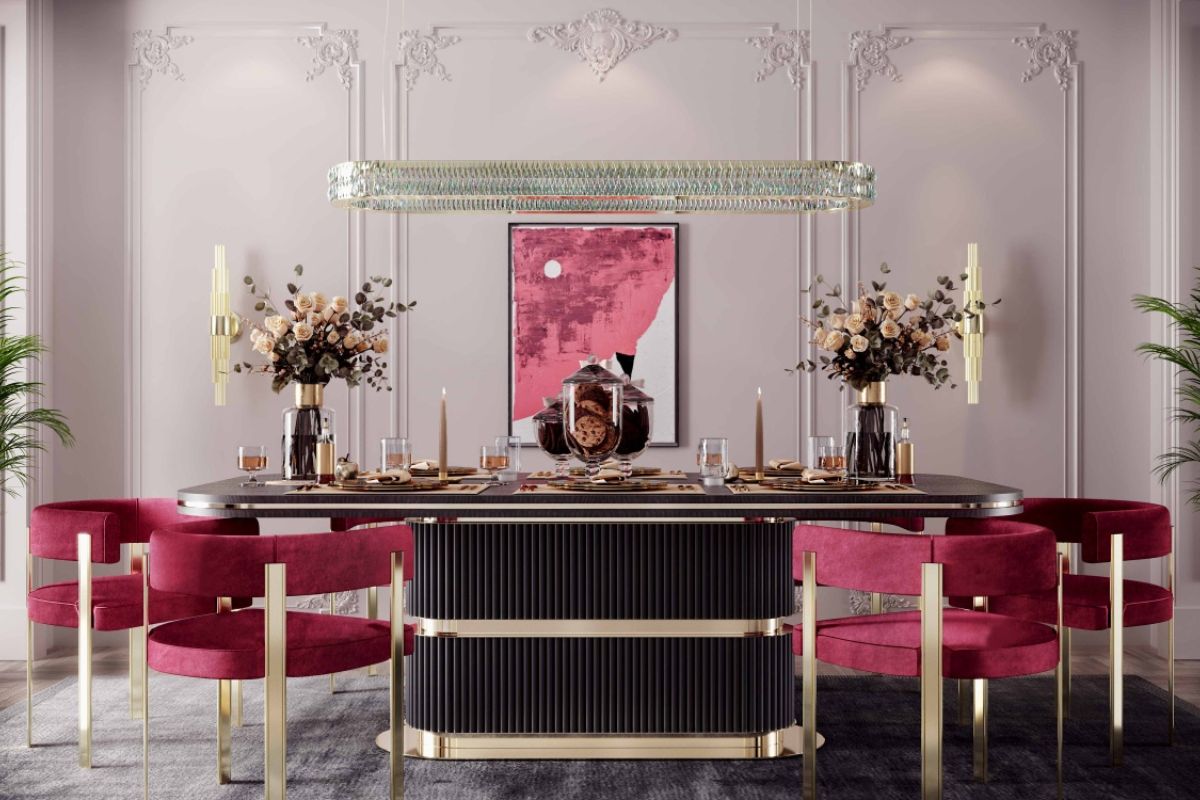 colore magenta arredamento sedie