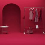 colore magenta design archi