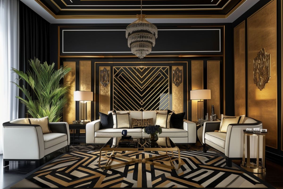 colori art deco nero