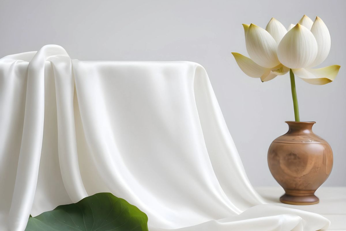 fibra di lotus tessuto