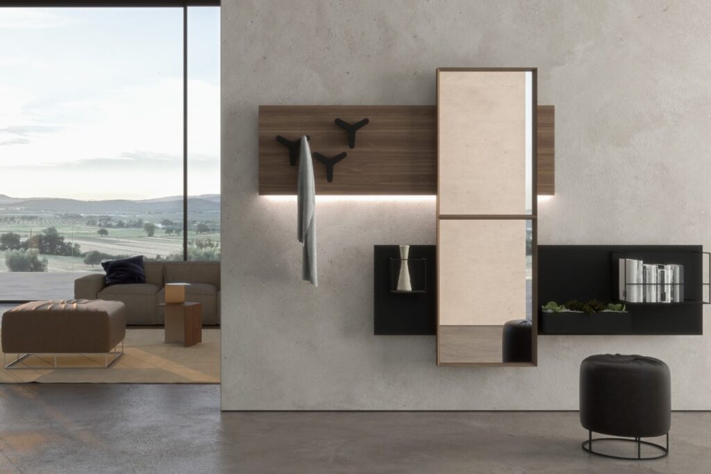 arredare ingresso su soggiorno