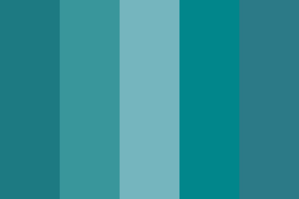 petrol green colour palette