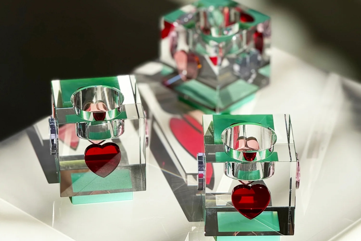 reflections copenhagen portacandele in cristallo natalizi