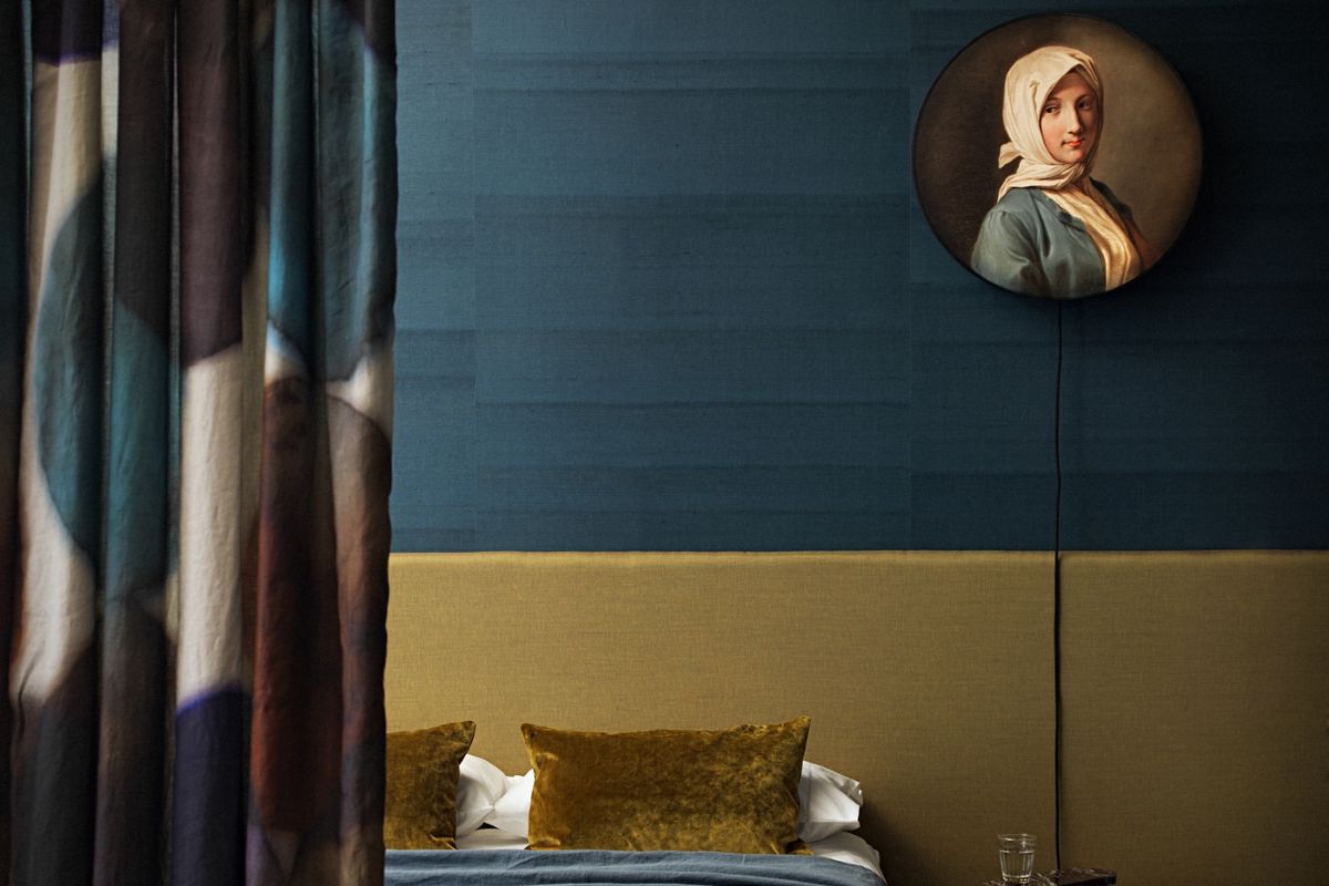 verde petrolio camera da letto design