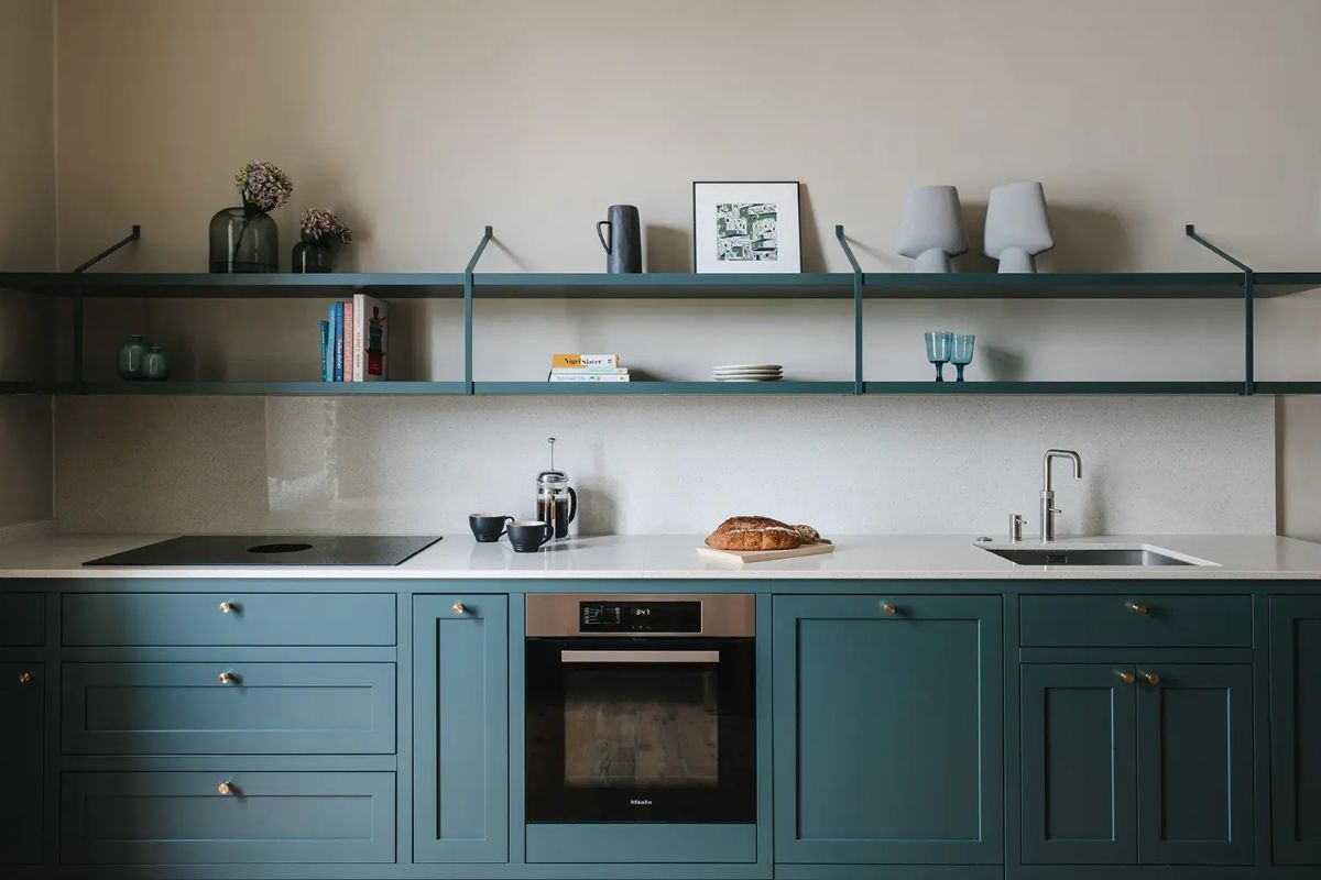 verde petrolio cucina design