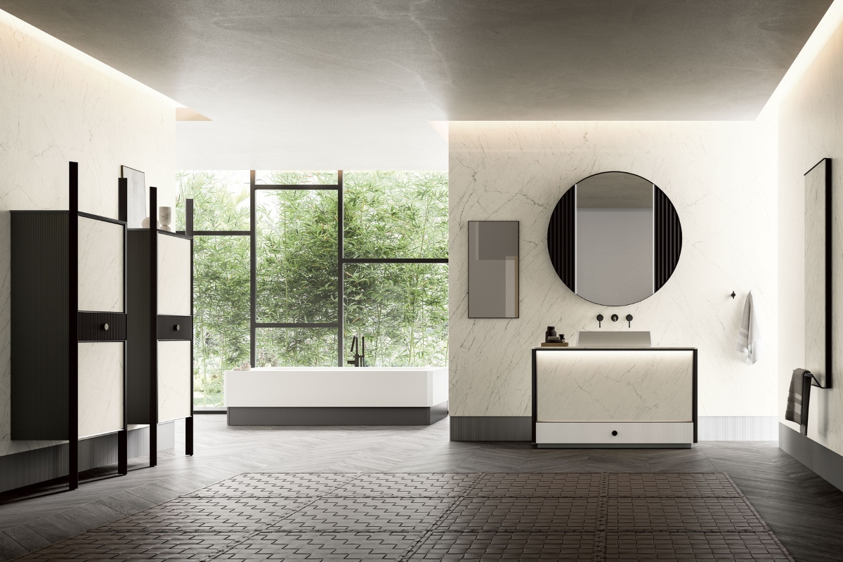Collezione Honey Cerasa in ambiente bagno contemporaneo