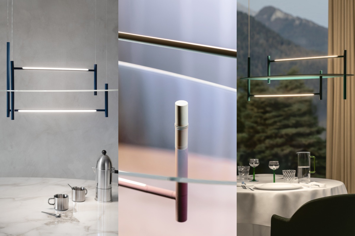 Collage Oì Collection Accento: lampade decorative e ricerca materica