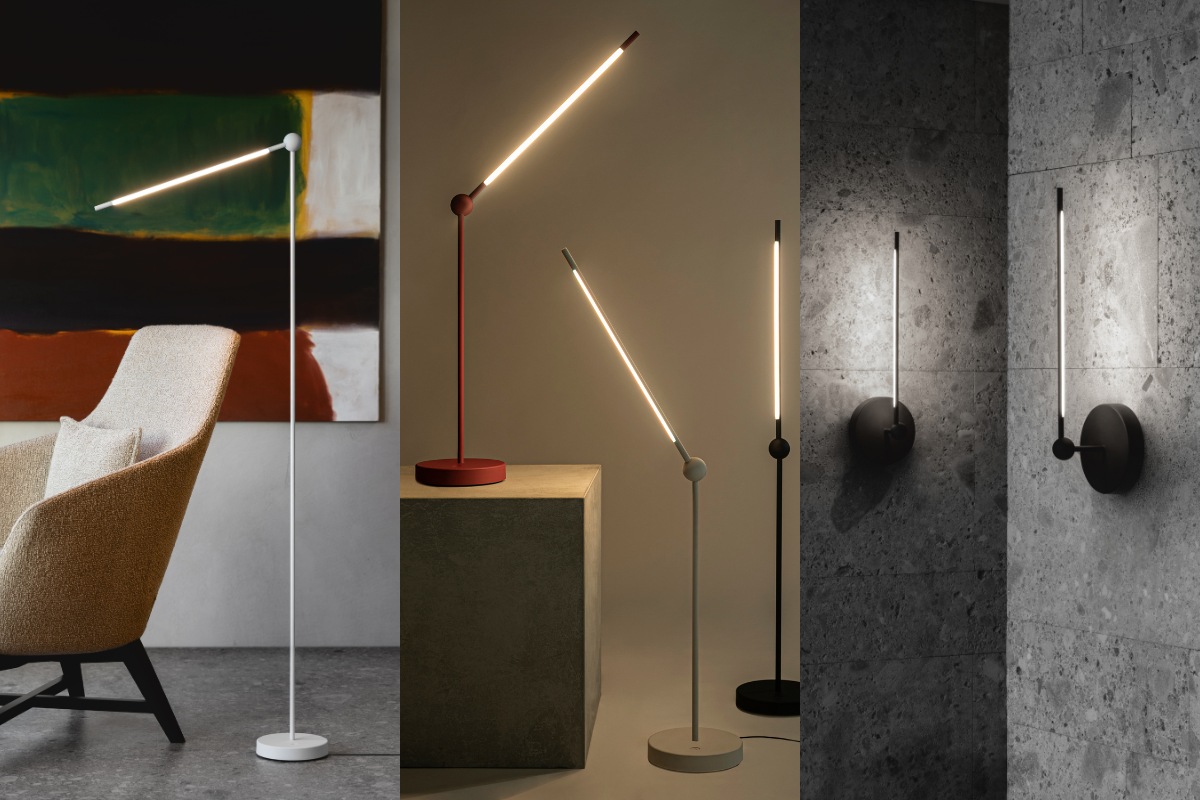 Collage collezione Pivò: lampade orientabili Accento per illuminazione contemporanea