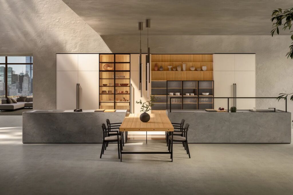 Materiali e finiture di una cucina di lusso contemporanea