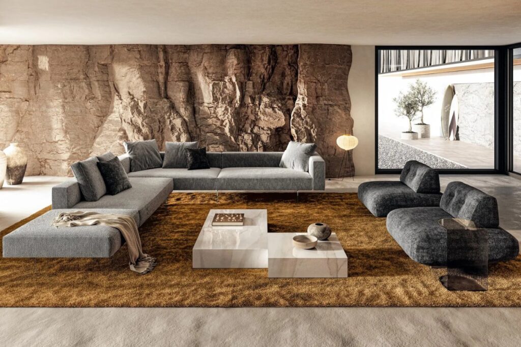 Poltrona di design in salotto moderno