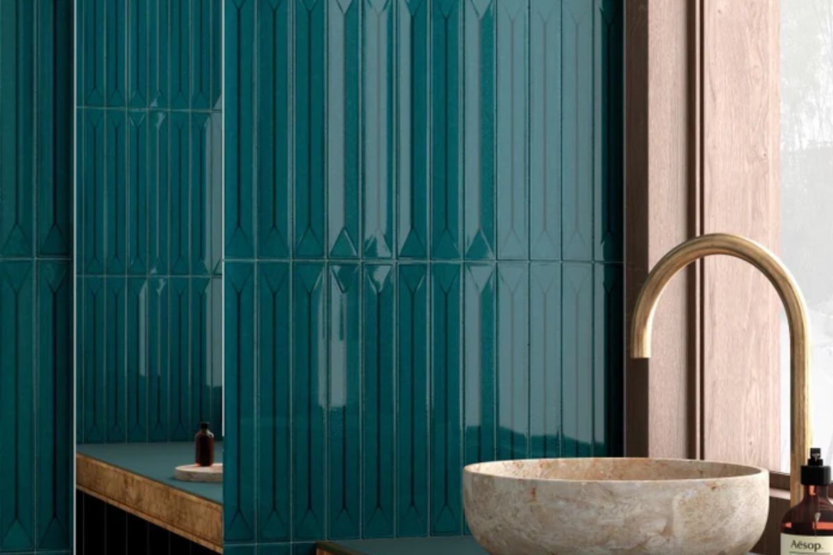 Colore ottanio in bagno