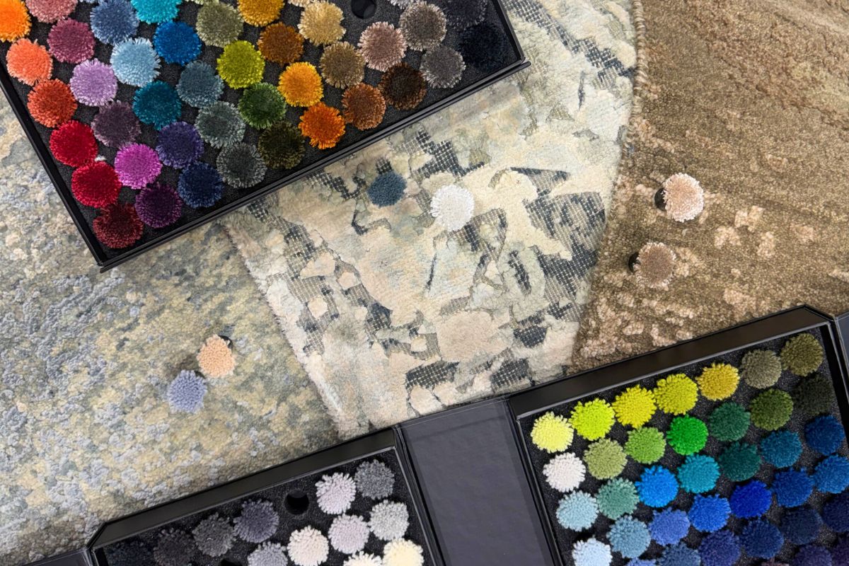 dettaglio tappeti ademi edition colori fibre e lavorazioni