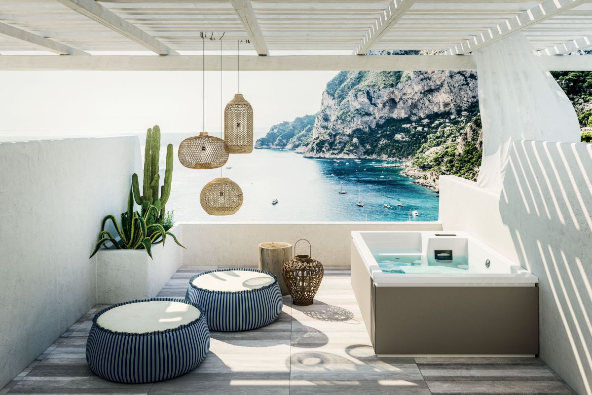 Mini spa di lusso in giardino outdoor tendenze