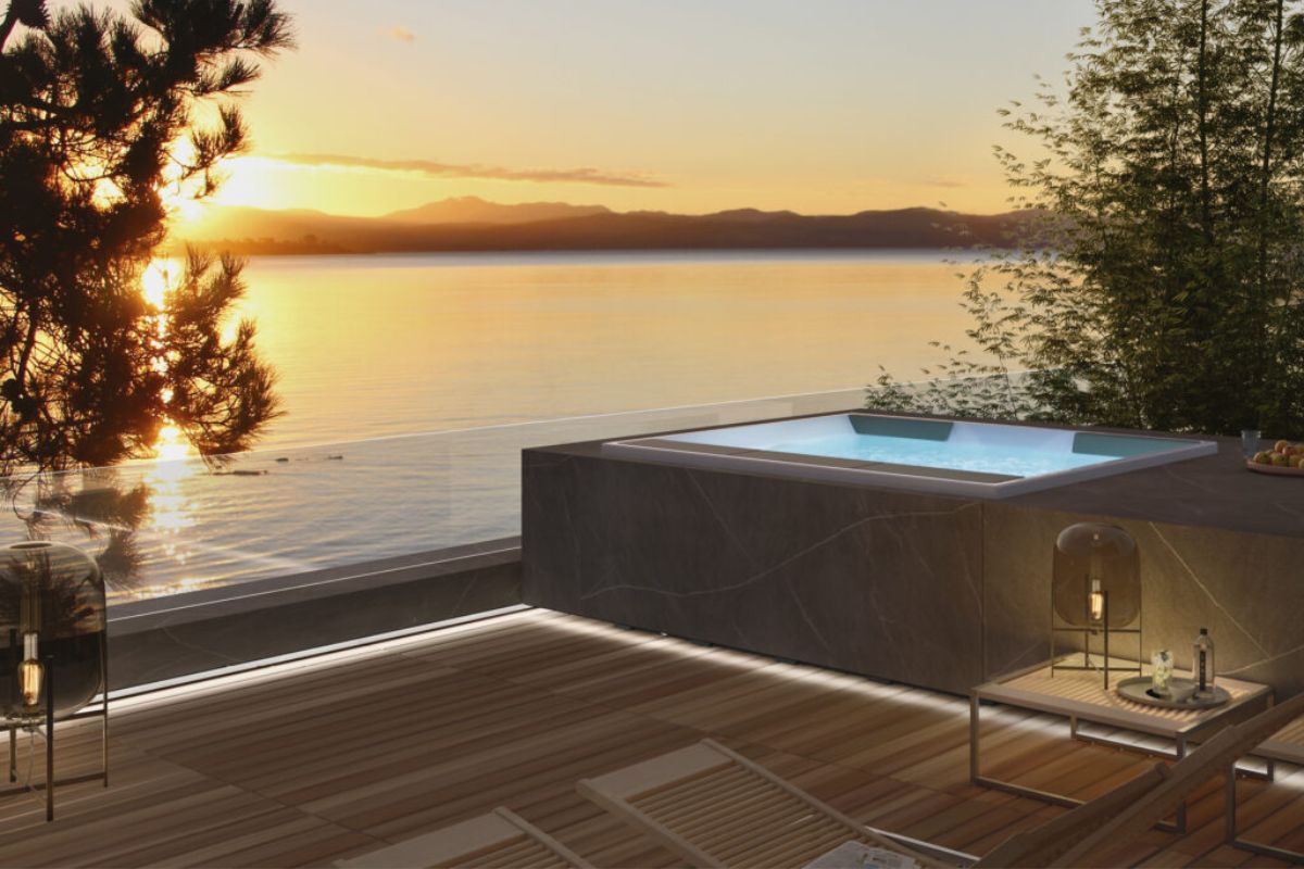 Mini spa di lusso in giardino outdoor