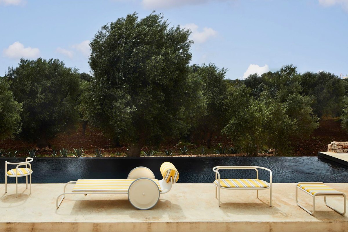 Divani da esterno Exteta tra design iconico e stile ricercato