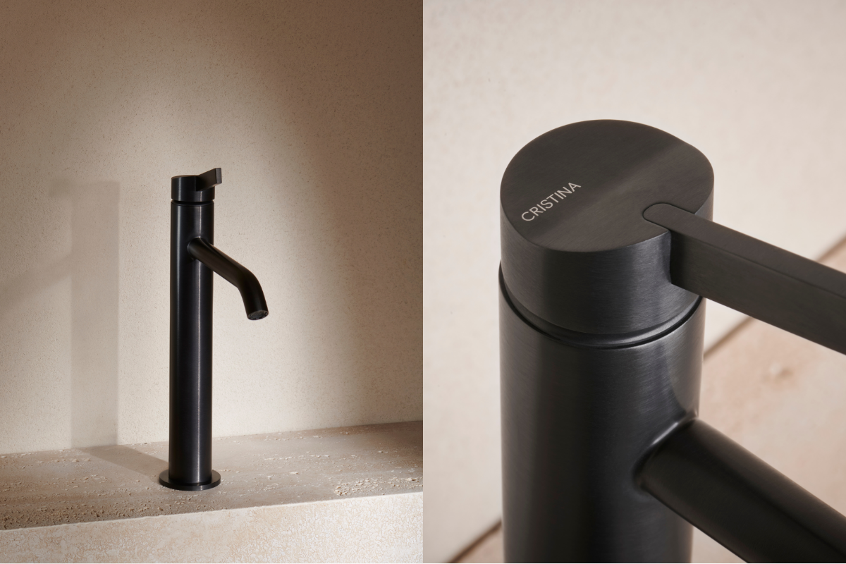 rubinetto piega cristina design in acciaio inox