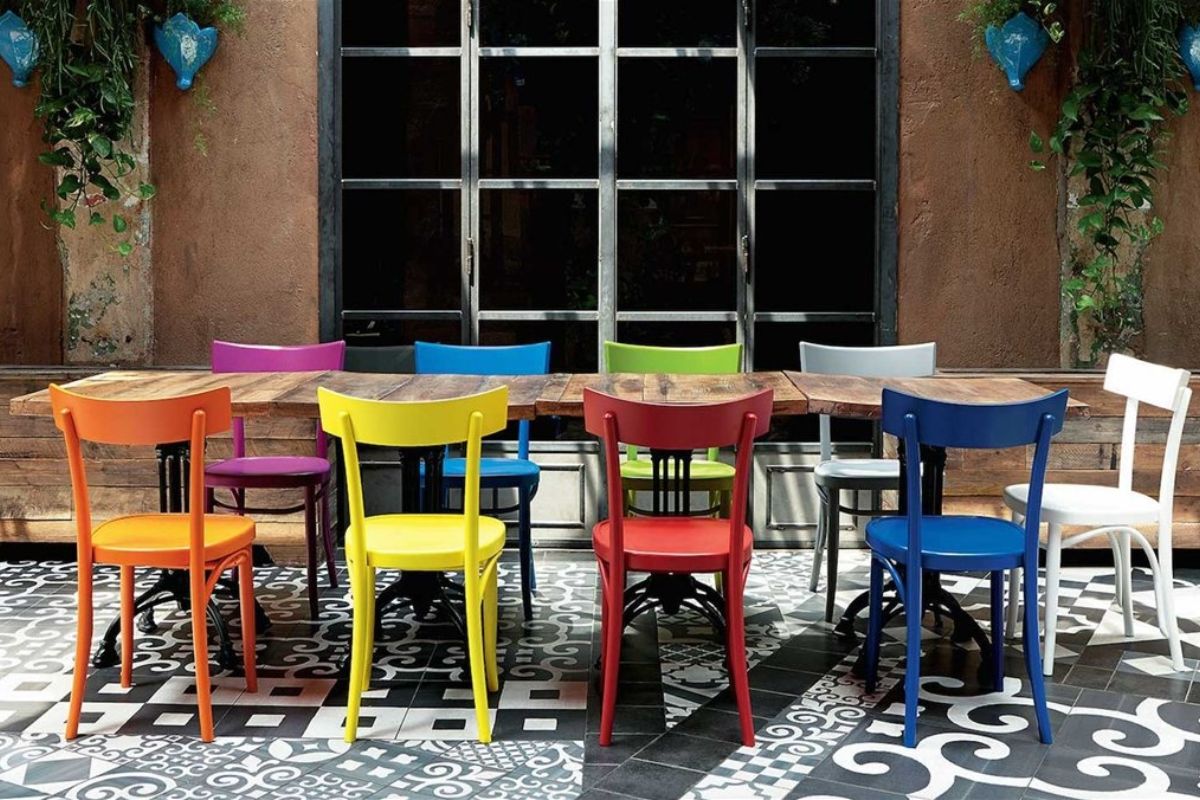 Sedie da giardino Colico in polipropilene per outdoor di design