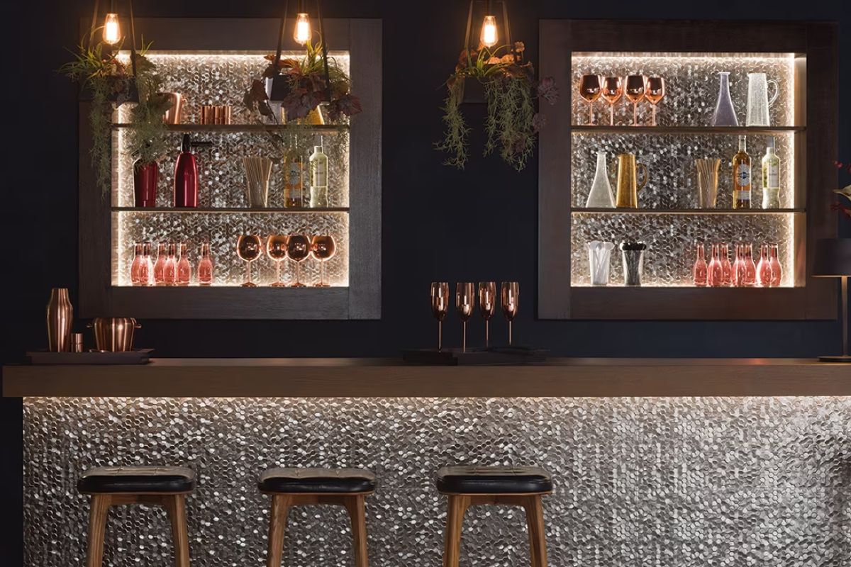tendenze colore arredo bar 2026 materiali