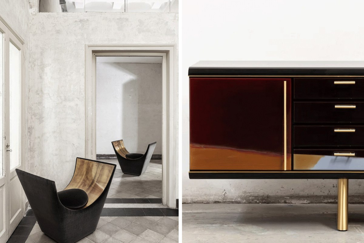 Pezzi di design della collezione Heritage di Draga & Aurel.