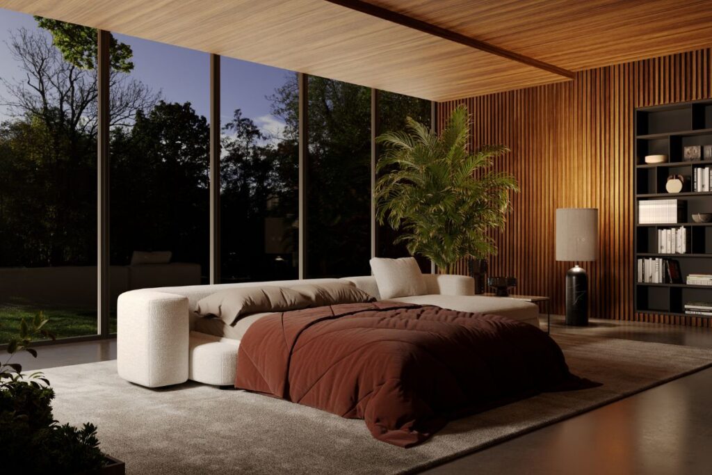 Foster divano letto firmato Christophe Pillet