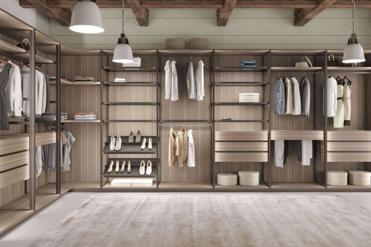 Legno negli interni 2026 armadio in legno design