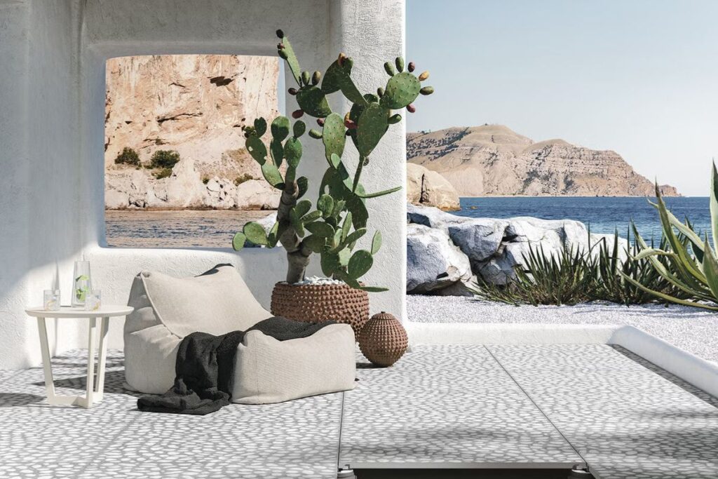 Concrete outdoor design flooring