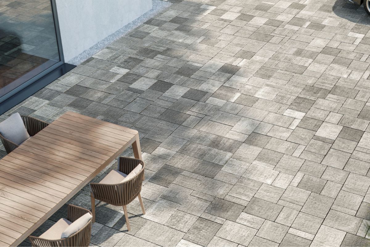 Design interlocking pavers for outdoor flooring
